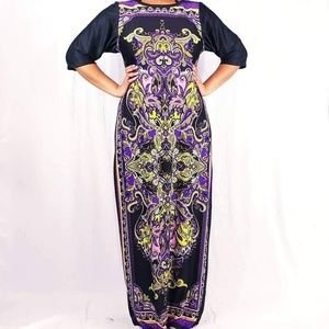 AYABA COLLECTION Dresses - LONG DRESS WITH ABSTRACT LOZENGES PRINT AYABA COLLECTION Dresses - LONG DRESS WITH ABSTRACT LOZENGES PRINT